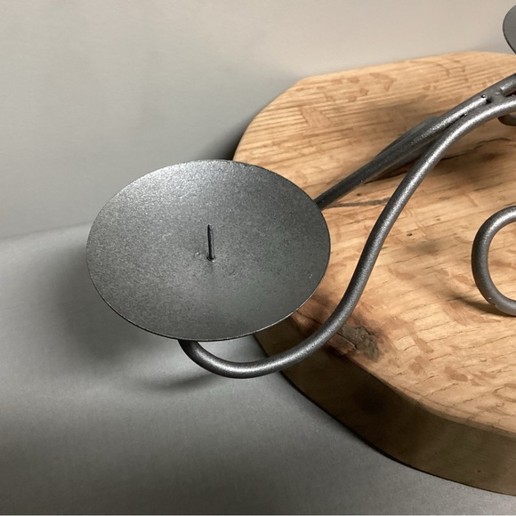 Metal / Iron Crafted Triple Candle Holder - Great Condition - Well Built - Picture 4 of 10